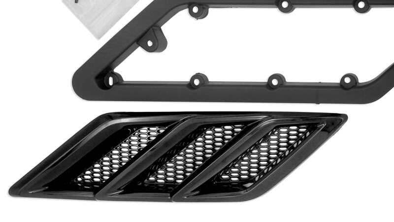 Roush 2015-2023 Roush Mustang Fender Vent Heat Extractors - Gloss Black Hood Vents Roush