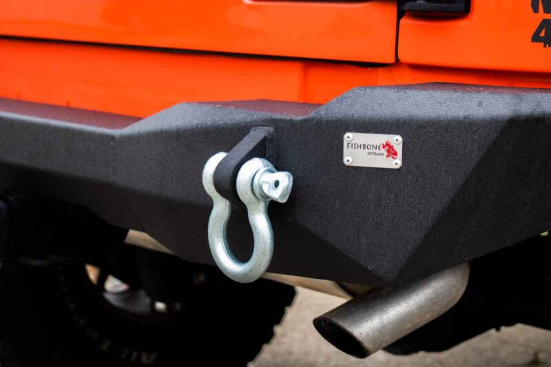 Fishbone Offroad 07-18 Jeep Wrangler JK Rear Bumper Mako Bumpers - Steel Fishbone Offroad