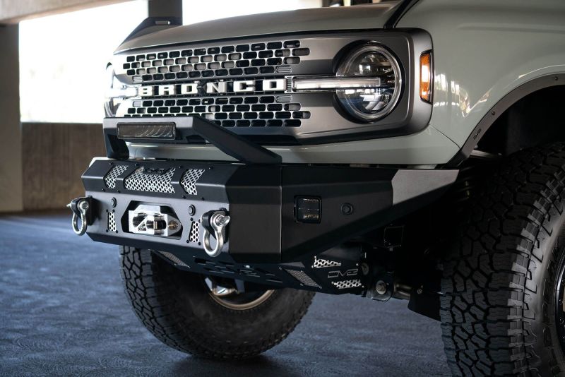 DV8 Offroad Bull Bar Add-On For DV8 Ford Bronco Bumpers - Fits 13in Elite Series Light Bar Bumpers - Steel DV8 Offroad