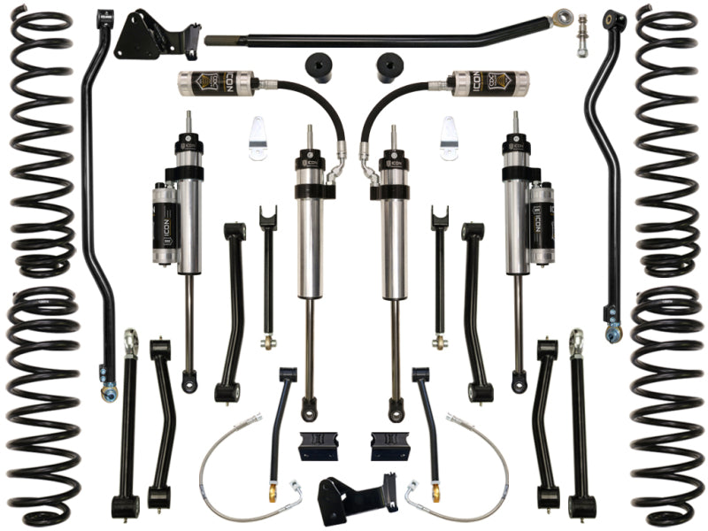 ICON 07-18 Jeep Wrangler JK 4.5in Stage 4 Suspension System Shocks and Struts ICON