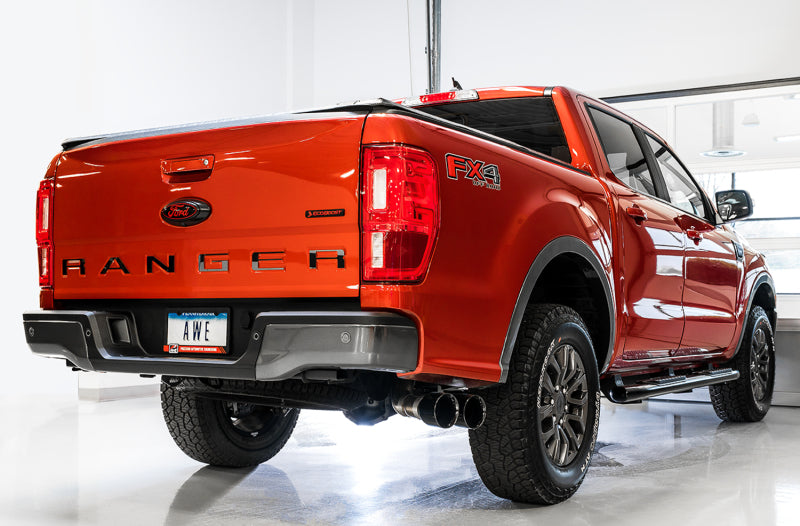 AWE Tuning 2019+ Ford Ranger 0FG Performance Exhaust System w/Diamond Black Tips & Rock Guard Catback AWE Tuning