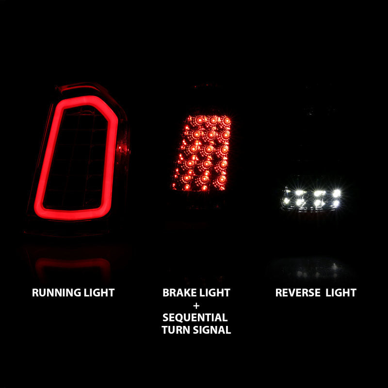ANZO 11-14 Chrysler 300 LED Taillights Chrome w/ Sequential Tail Lights ANZO
