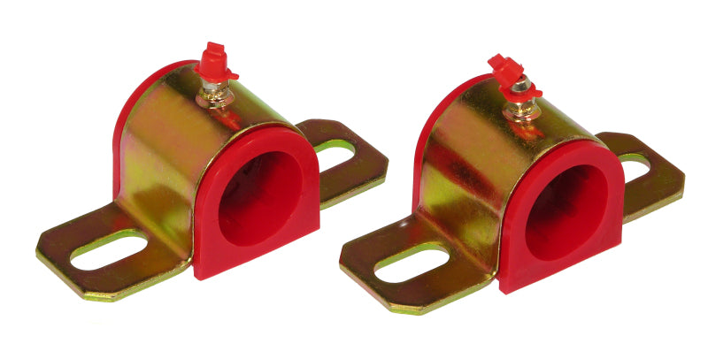 Prothane Universal Greasable Sway Bar Bushings - 1 1/4in - Type B Bracket - Red Sway Bar Bushings Prothane