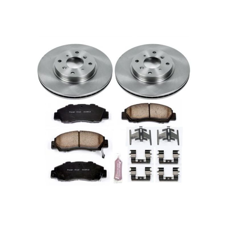 Power Stop 93-96 Honda Prelude Front Autospecialty Brake Kit Brake Kits - OE PowerStop
