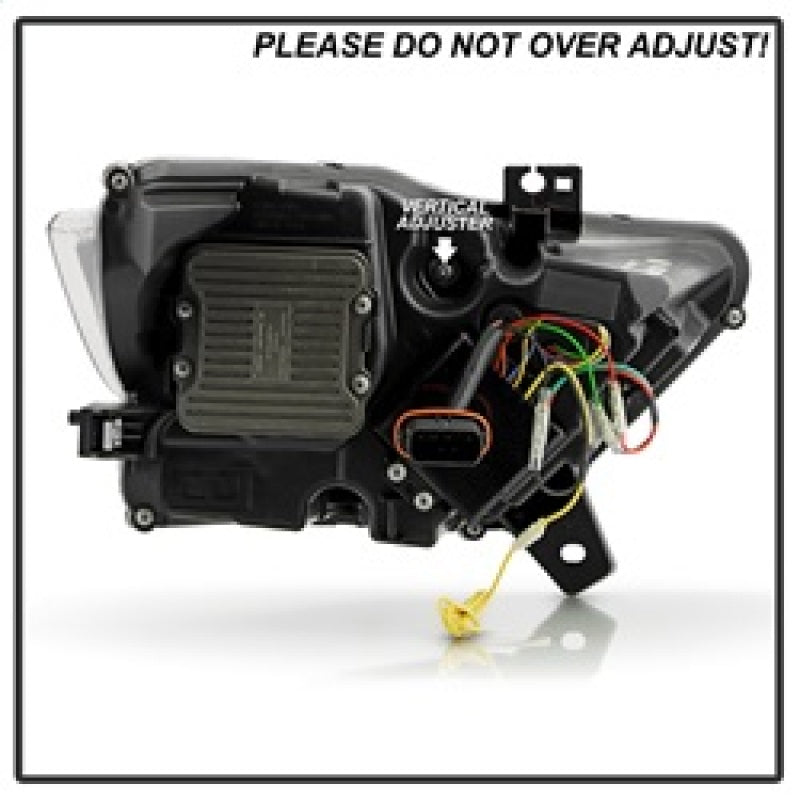 Spyder 15-17 Ford Mustang LED Headlights - Black (PRO-YD-FM15AP-GRSB-SET-BK) Headlights SPYDER