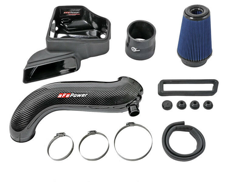 aFe 15-19 VW Golf R (MKVII) L4-2.0L (t) Track Series Carbon Fiber Intake System w/ Pro 5R Filter Cold Air Intakes aFe