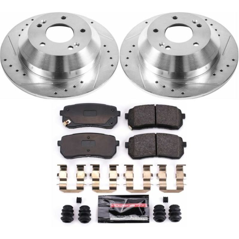 Power Stop 15-19 Kia Sedona Rear Z23 Evolution Sport Brake Kit Brake Kits - Performance D&S PowerStop