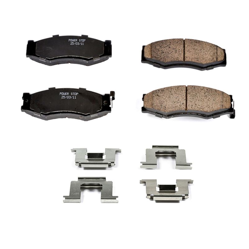 Power Stop 90-92 Infiniti M30 Front Z17 Evolution Ceramic Brake Pads w/Hardware Brake Pads - OE PowerStop