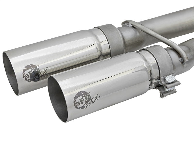 aFe POWER Rebel Series 2-1/2in 409 SS Cat Back Exhaust w/ Polished Tips 16-17 Nissan Titan V8 5.6L Catback aFe