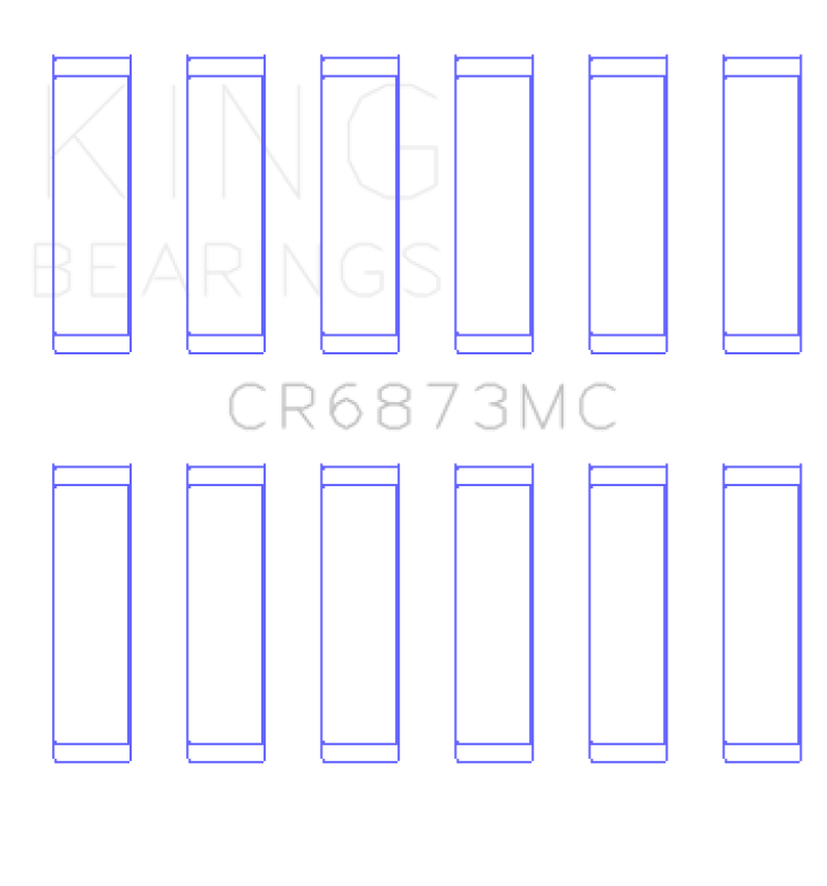 King Engine Bearings Toyota 2Gr-FE/ 3GR-FE Polymer Coated (Size 0.25) Connecting Rod Bearing Set Bearings King Engine Bearings