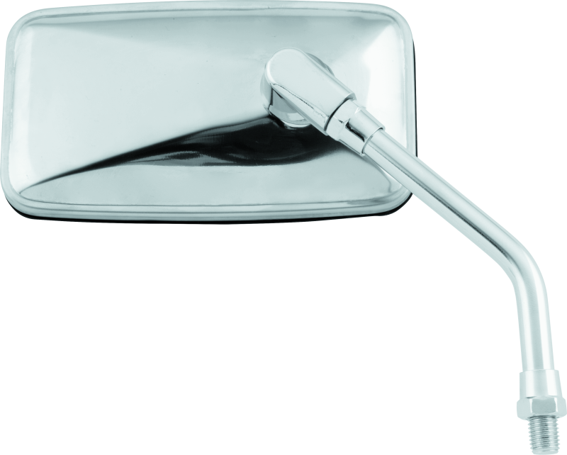 BikeMaster Universal Cruiser Mirror 10mm - Each - Stainless Side Mirrors BikeMaster