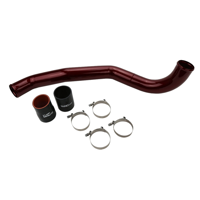 Wehrli 17-19 Chevrolet 6.6L L5P Duramax Driver Side 3in Intercooler Pipe - WCFab Red Intercooler Pipe Kits Wehrli