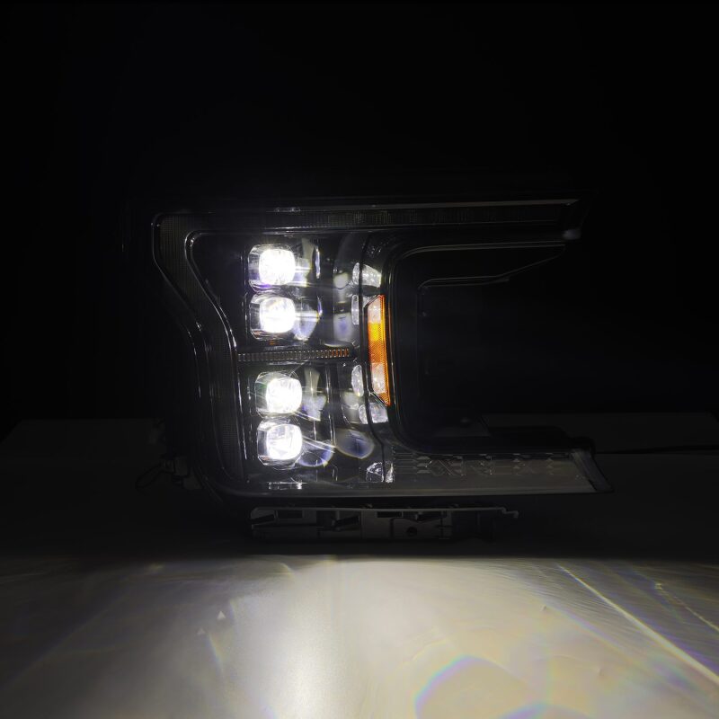 AlphaRex 18-20 Ford F-150 NOVA LED Proj Headlight Alpha Blk (14th Gen G2 Style) Headlights AlphaRex