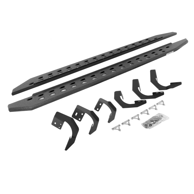 Go Rhino 19-22 Ram 1500 CC 4DR (Not Classic) RB20 Slim Running Boards Kit (w/Brackets) - Bedliner Ct Running Boards Go Rhino