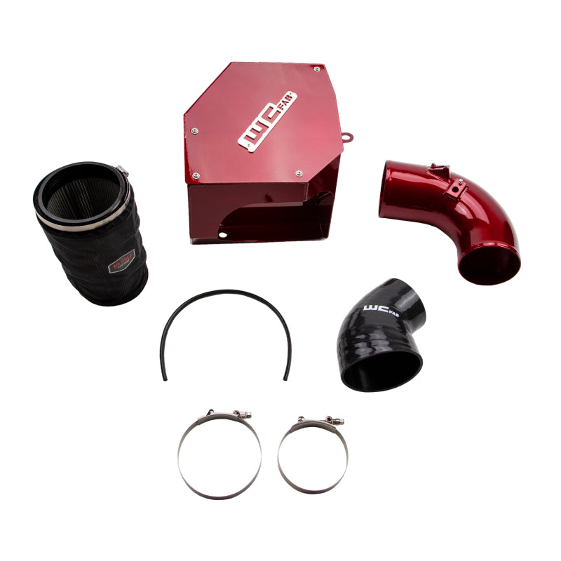 Wehrli 19-23 Cummins 6.7L 5in Intake Kit - WCFab Red Cold Air Intakes Wehrli
