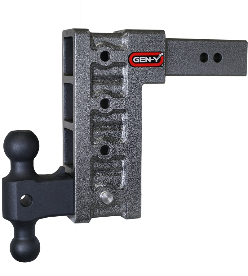 Gen-Y Mega Duty 2.5in Shank 9in Drop 3K TW 21K Hitch w/GH-061 Dual-Ball Hitch Receivers GEN-Y Hitch