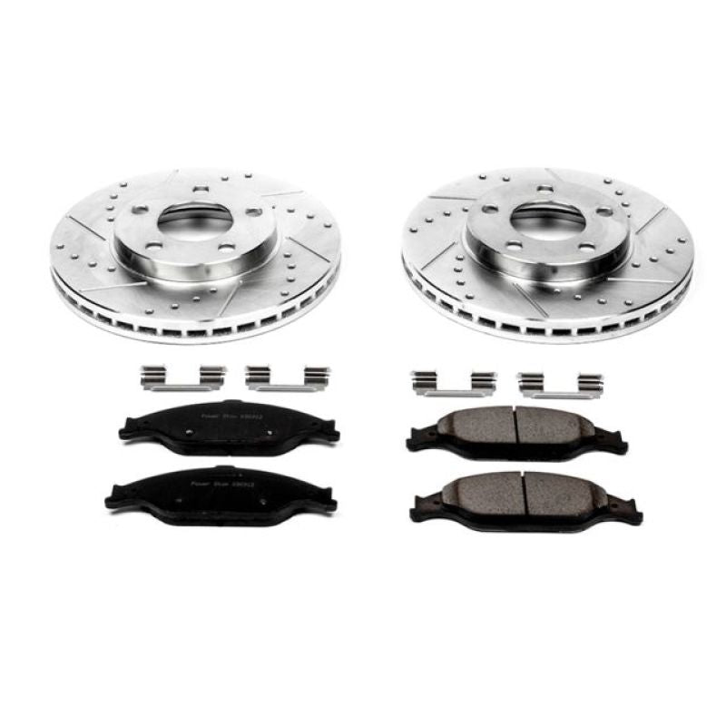 Power Stop 99-04 Ford Mustang Front Z23 Evolution Sport Brake Kit Brake Kits - Performance D&S PowerStop