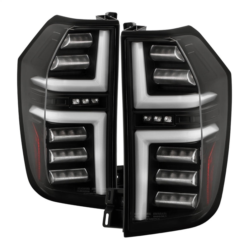 Spyder 21-23 Chevy Tahoe/Suburban (Halogen Only) LED Tail Lights - Blk (ALT-YD-CSUB21HAL-GR-BK) Tail Lights SPYDER