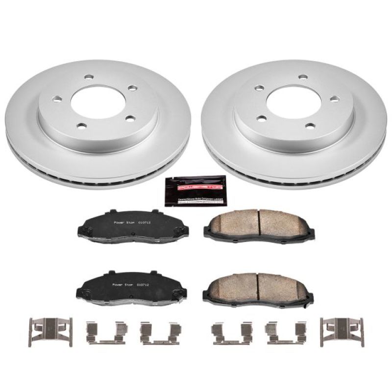 Power Stop 97-03 Ford F-150 Front Z17 Evolution Geomet Coated Brake Kit Brake Kits - Performance Blank PowerStop
