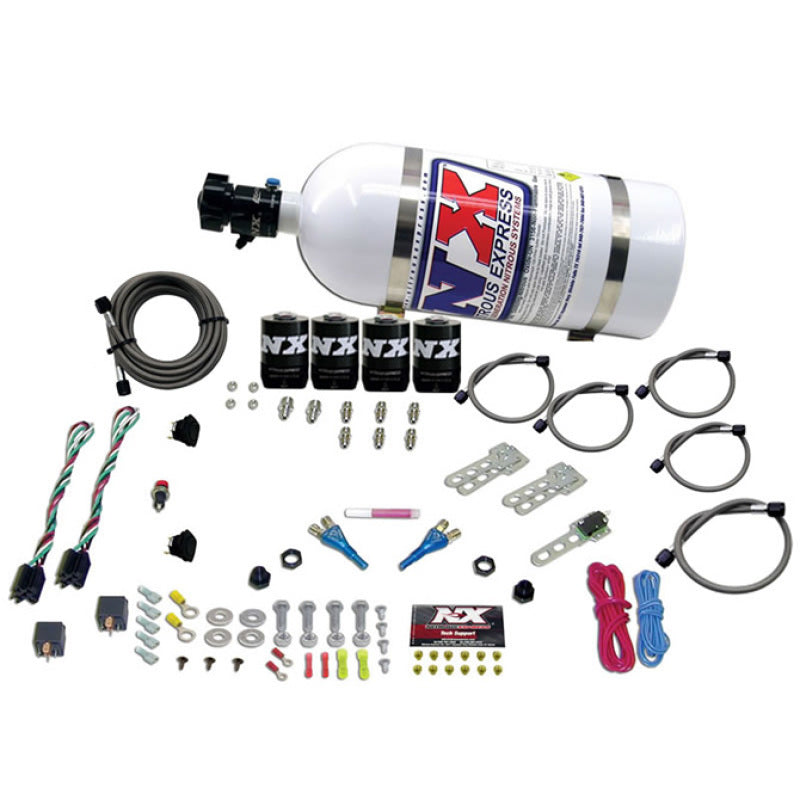 Nitrous Express GM EFI Dual Stage Nitrous Kit (50-150HP x 2) w/10lb Bottle Nitrous Systems Nitrous Express