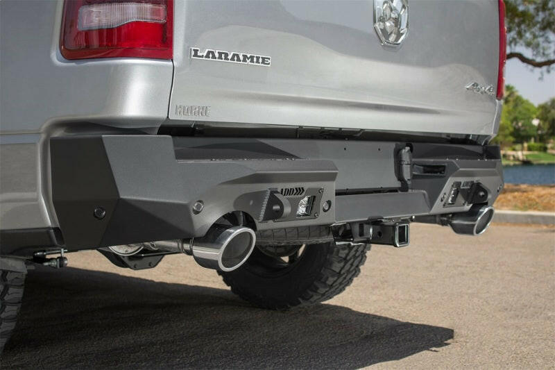 Addictive Desert Designs 2019 Ram 1500 Hammer Stealth Fighter Rear Bumper w/ 6 Sensor Cutouts Bumpers - Steel Addictive Desert Designs