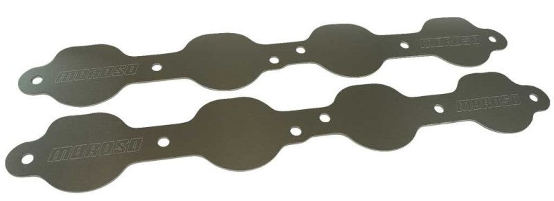 Moroso Chevy LS Exhaust Block Off Storage Plate - Pair Block Off Plates Moroso
