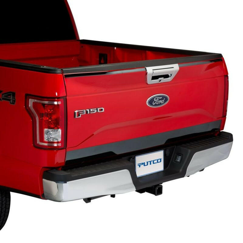Putco 15-20 Ford F-150 - SS Black Platinum Upper & Lower Tailgate Accent - 3pcs Light Tailgate Bar Putco