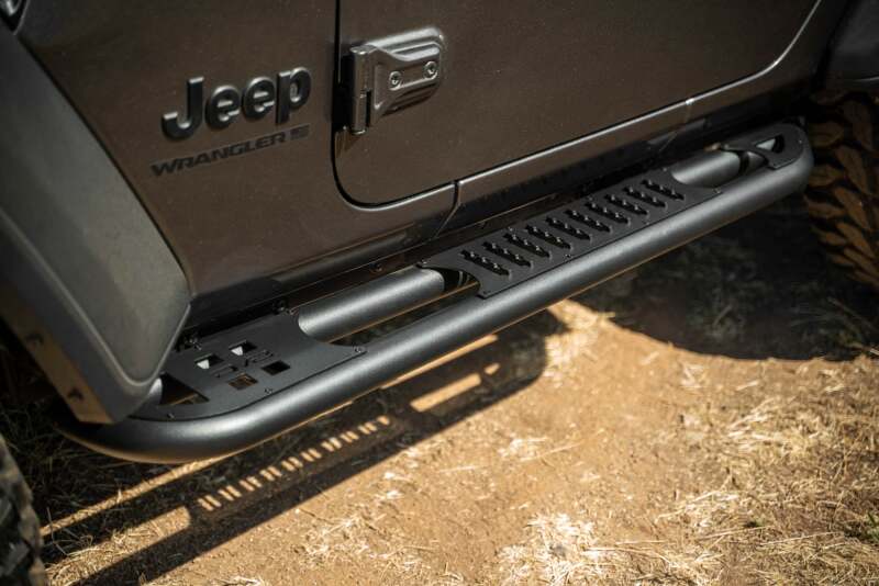 DV8 Offroad 2018+ Jeep Wrangler JL 2-Door Bolt-On OE Plus Side Steps Side Steps DV8 Offroad