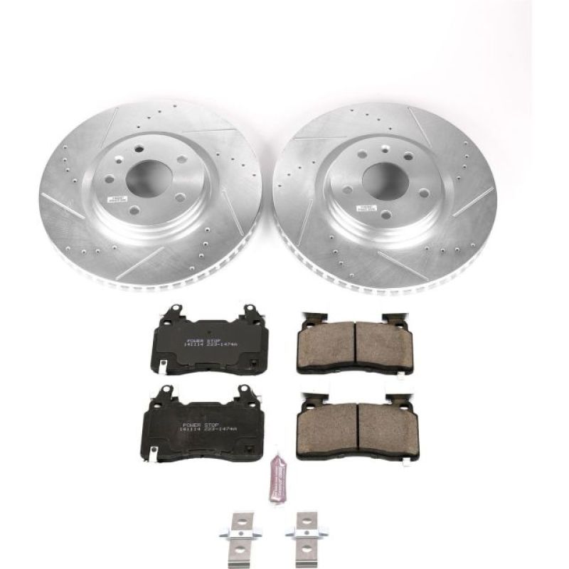 Power Stop 14-19 Chevrolet Corvette Front Z23 Evolution Sport Brake Kit Brake Kits - Performance D&S PowerStop