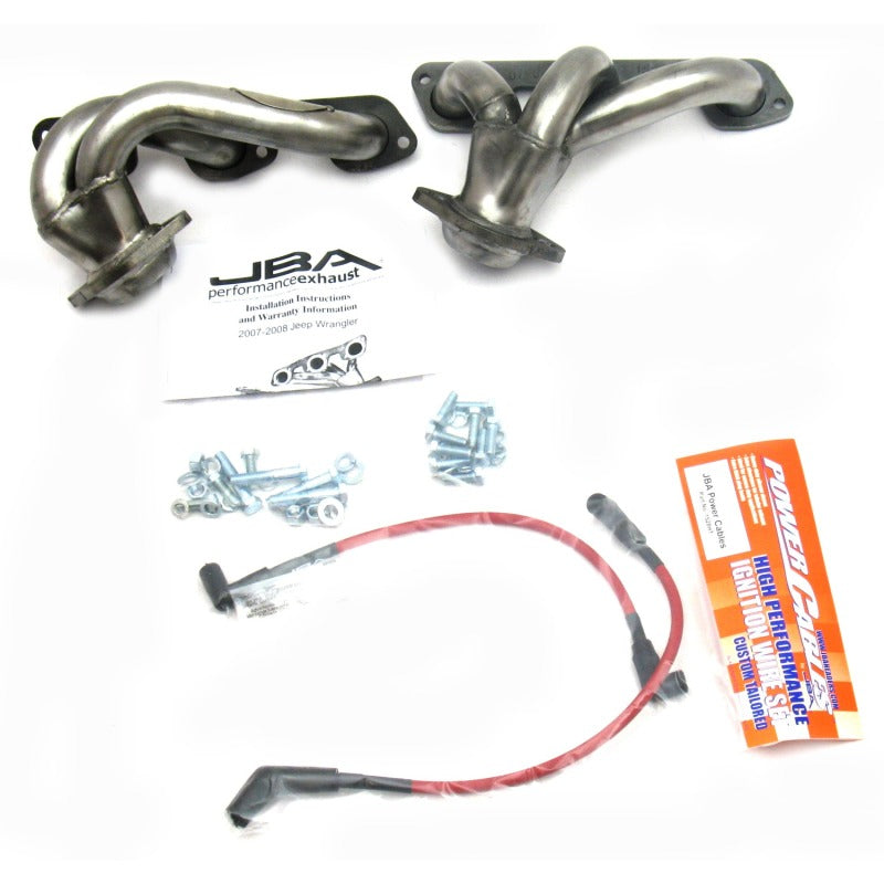 JBA 07-11 Jeep 3.8L V6 1-1/2in Primary Raw 409SS Cat4Ward Header Headers & Manifolds JBA