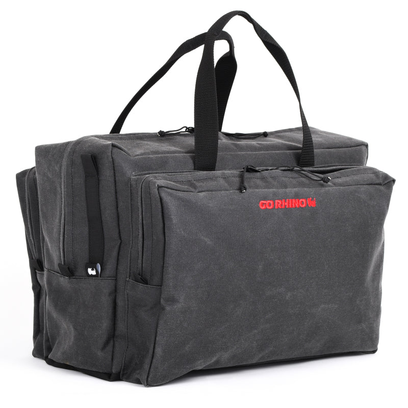 Go Rhino XVenture Gear Bag - Large (13x14x22in. Closed) 12oz Waxed Canvas - Black Cargo Boxes & Bags Go Rhino