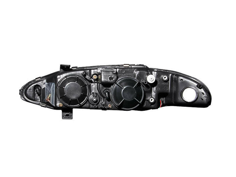 ANZO 1997-1999 Mitsubishi Eclipse Projector Headlights w/ Halo Black G2 Headlights ANZO