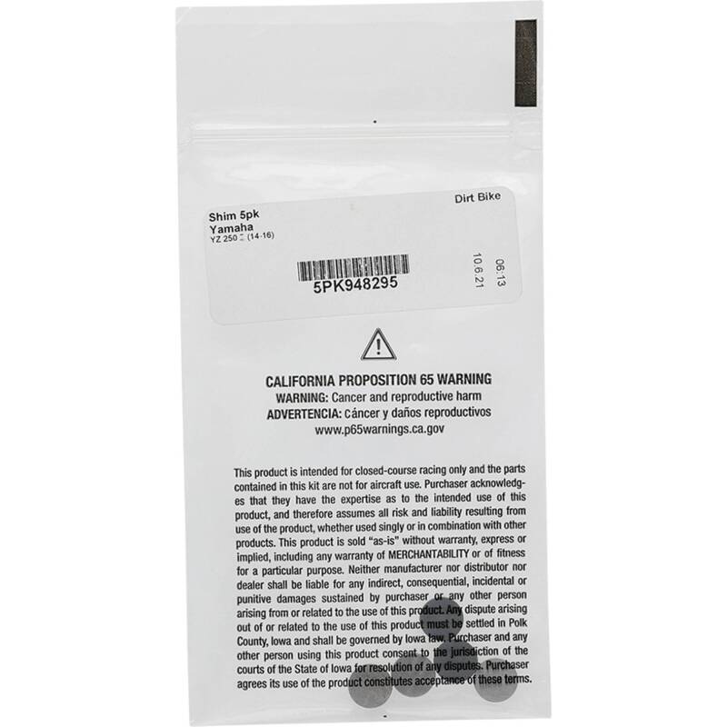 Hot Cams Shim Kits 2.950mm Thickness - 5 Pack Valves Hot Cams