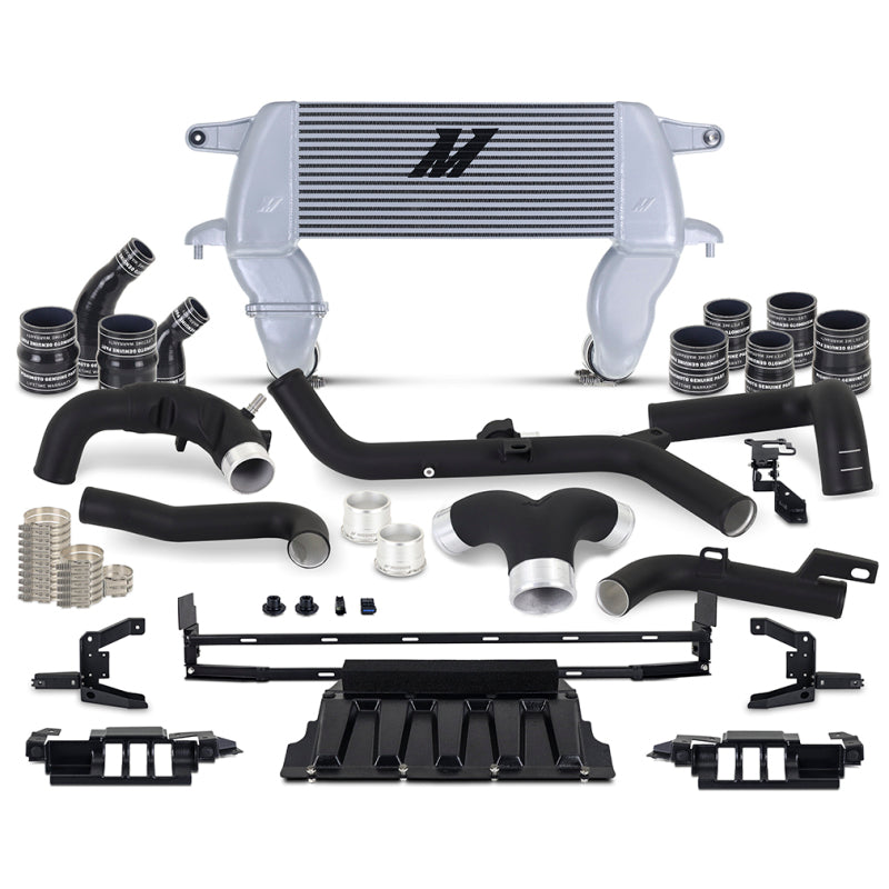 Mishimoto 21+ Ford Bronco 2.7L High Mount INT Kit BK Pipes SL Core Intercooler Pipe Kits Mishimoto