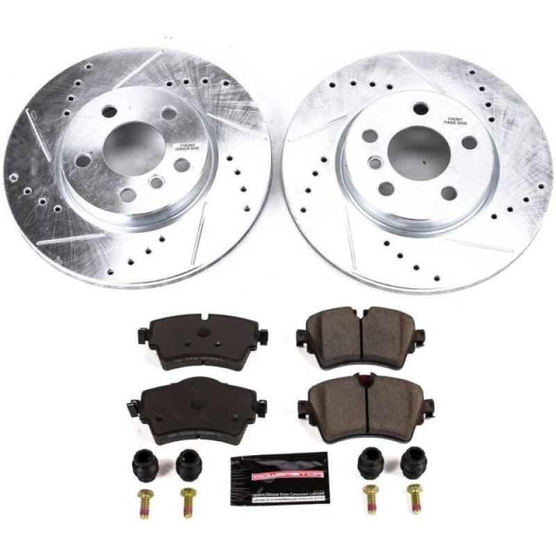 Power Stop 16-18 Mini Cooper Clubman Front Z23 Evolution Sport Brake Kit Brake Kits - Performance D&S PowerStop