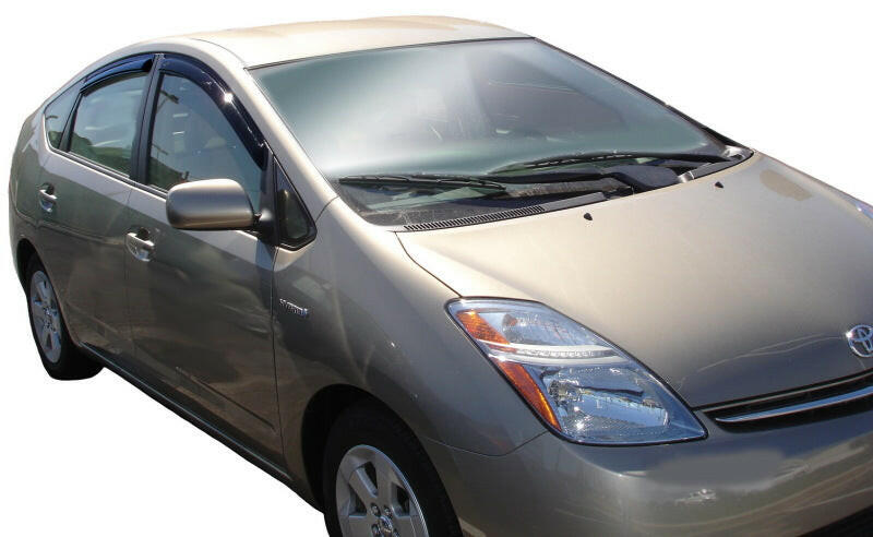 AVS 06-09 Toyota Prius Ventvisor Outside Mount Window Deflectors 4pc - Smoke Wind Deflectors AVS