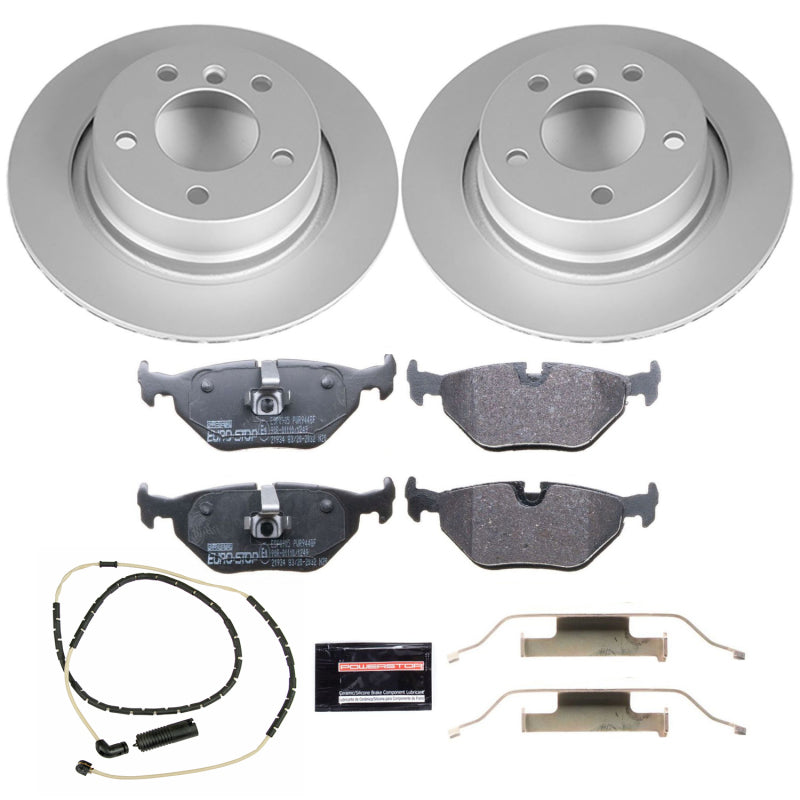 Power Stop 03-08 BMW Z4 Rear Euro-Stop Brake Kit Brake Kits - OE PowerStop