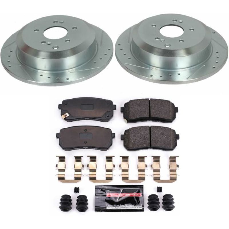Power Stop 07-12 Hyundai Veracruz Rear Z23 Evolution Sport Brake Kit Brake Kits - Performance D&S PowerStop