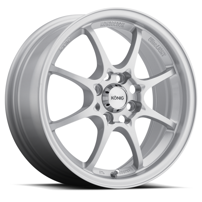 Konig Helium 15x6.5 4x100 ET40 Silver Wheels - Cast Konig