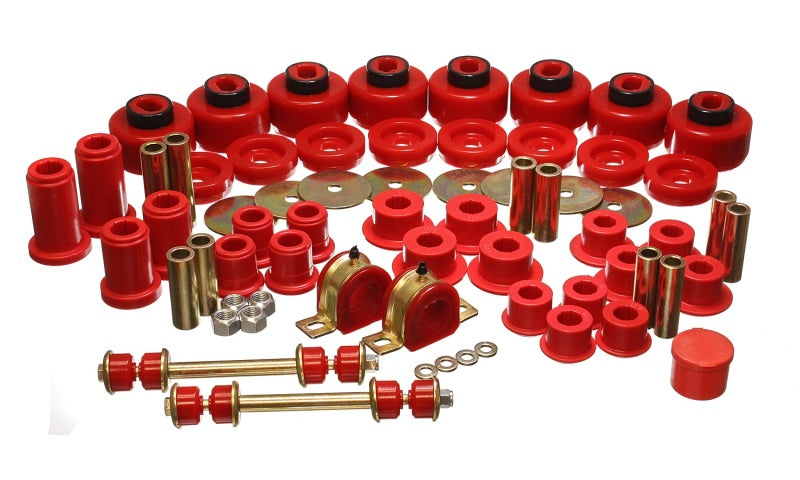 Energy Suspension 01-06 Chevy Silverado 4WD Red Hyper-flex Master Bushing Set Bushing Kits Energy Suspension