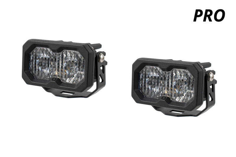 Diode Dynamics C2 2.0 SAE/DOT White Pro Standard LED Pod (Pair) Light Accessories and Wiring Diode Dynamics