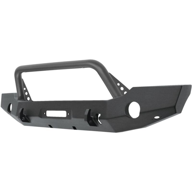 Westin 18-19 Jeep Wrangler JL WJ2 Full Width Front Bumper w/Bull Bar Textured Black Bumpers - Steel Westin