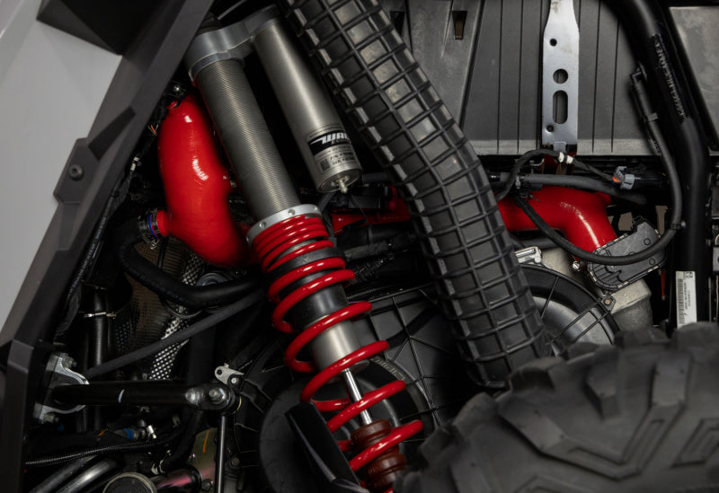 Mishimoto 2016+ Polaris RZR XP Turbo Silicone Intake J-Tube - Red Silicone Couplers & Hoses Mishimoto