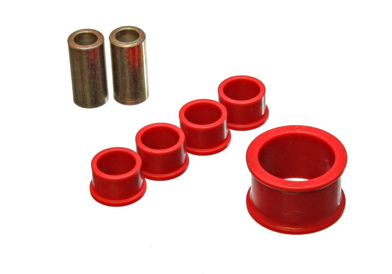 Energy Suspension 02-09 Nissan 350Z / 03-07 Infiniti G35 Coupe Red Rack and Pinion Bushing Set Bushing Kits Energy Suspension