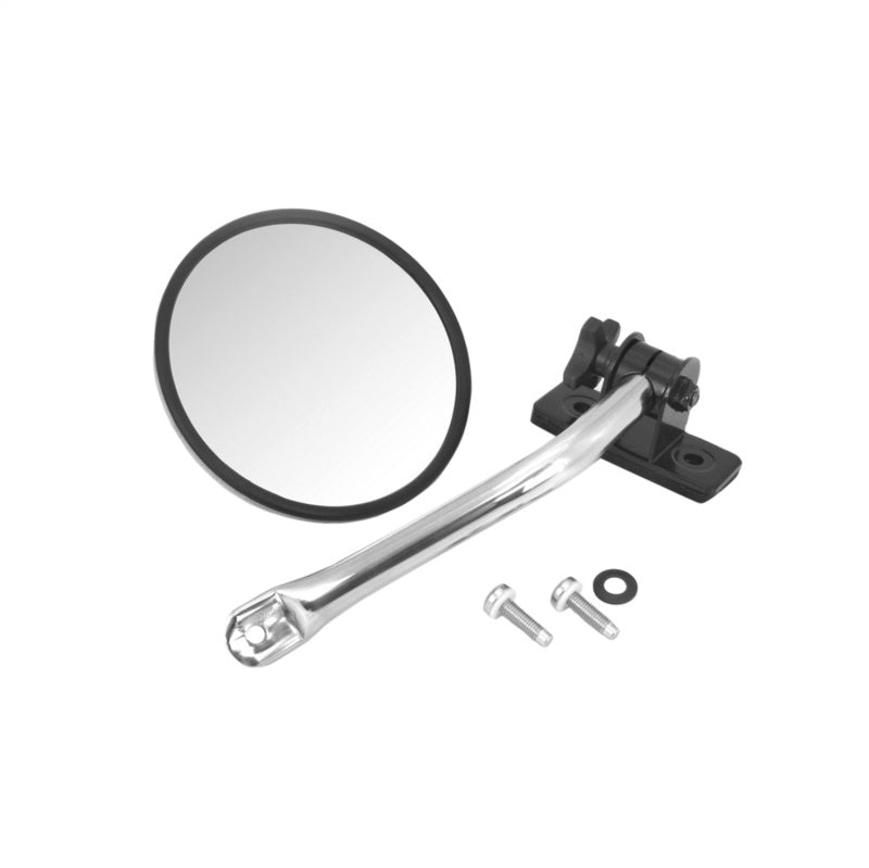Rugged Ridge 97-18 Jeep Wrangler Stainless Steel Round Quick Release Mirror Relocation Kit Exterior Trim Rugged Ridge