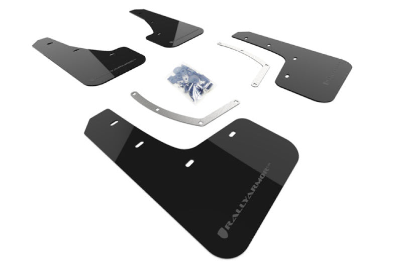 Rally Armor 18-25 Subaru Ascent Black UR Mud Flap w/Grey Logo Mud Flaps Rally Armor