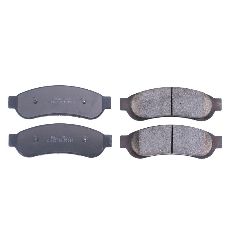 Power Stop 07-10 Ford F-250 Super Duty Rear Z16 Evolution Ceramic Brake Pads Brake Pads - OE PowerStop