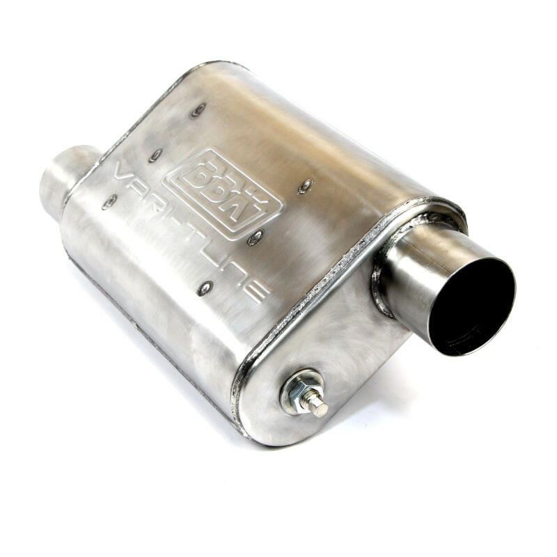 BBK VariTune Adjustable Performance Muffler 2-1/2 Offset/Offset Stainless Steel Muffler BBK