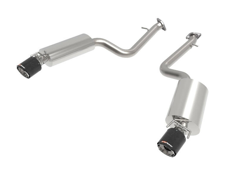 aFe Lexus IS350 14-22 V6-3.5L Takeda Axle-Back Exhaust System- Carbon Fiber Tip Axle Back aFe