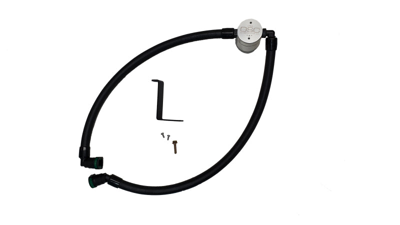 J&L 24-26 Ford Mustang EcoBoost Driver Side Oil Separator 3.0 - Clear Anodized Oil Separators J&L